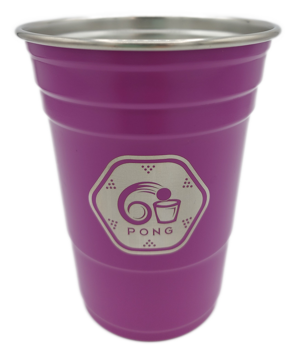 Beer Pong Becher Lila